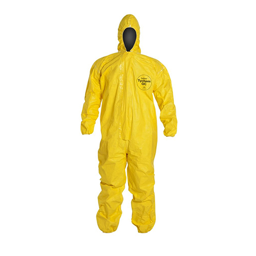 Dupont™-Tychem®-QC-Coveralls---Attached-Hood,-Elastic-Face,-Wrists-and-Ankles